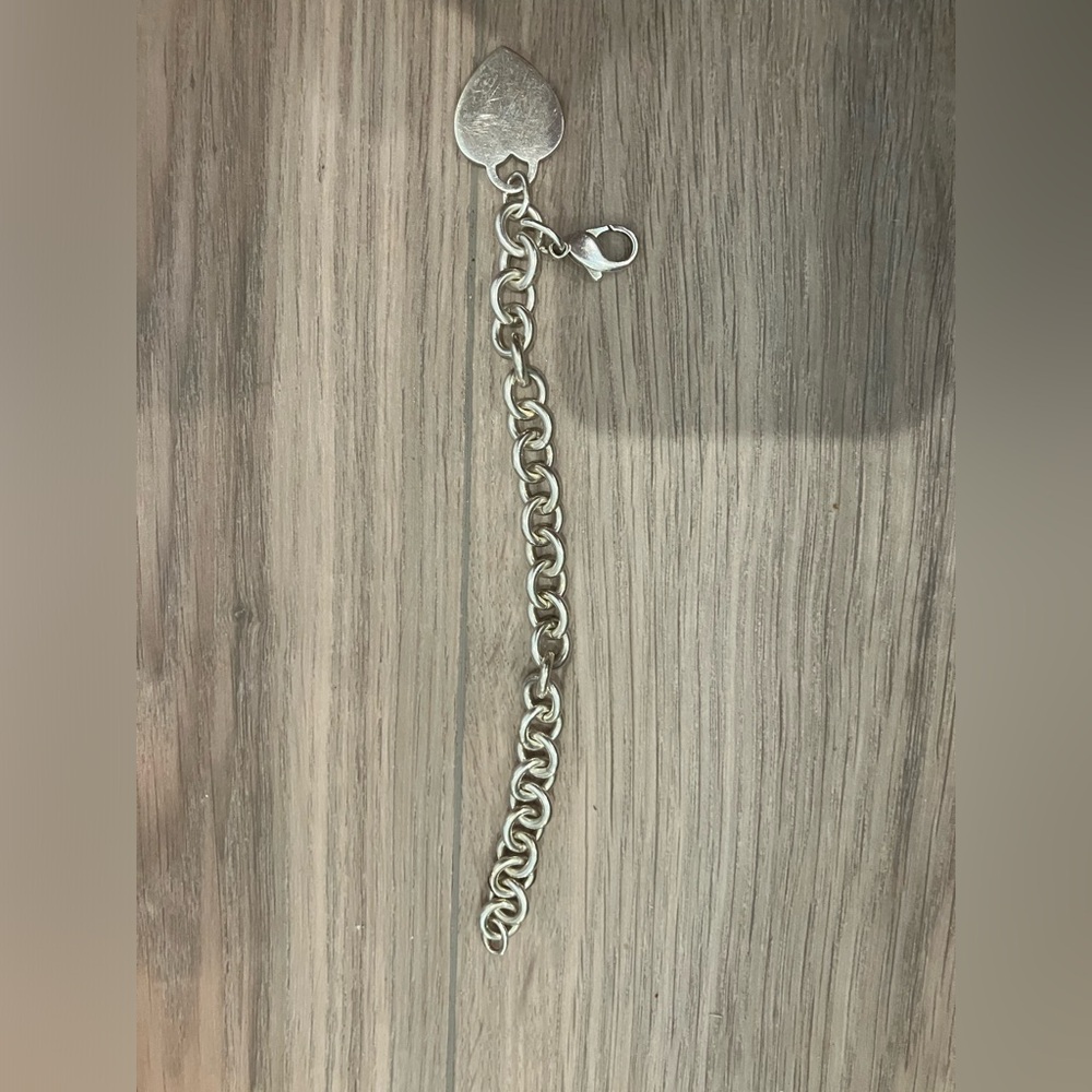 TIFFANY & CO sterling silver heart bracelet - Picture 5 of 7